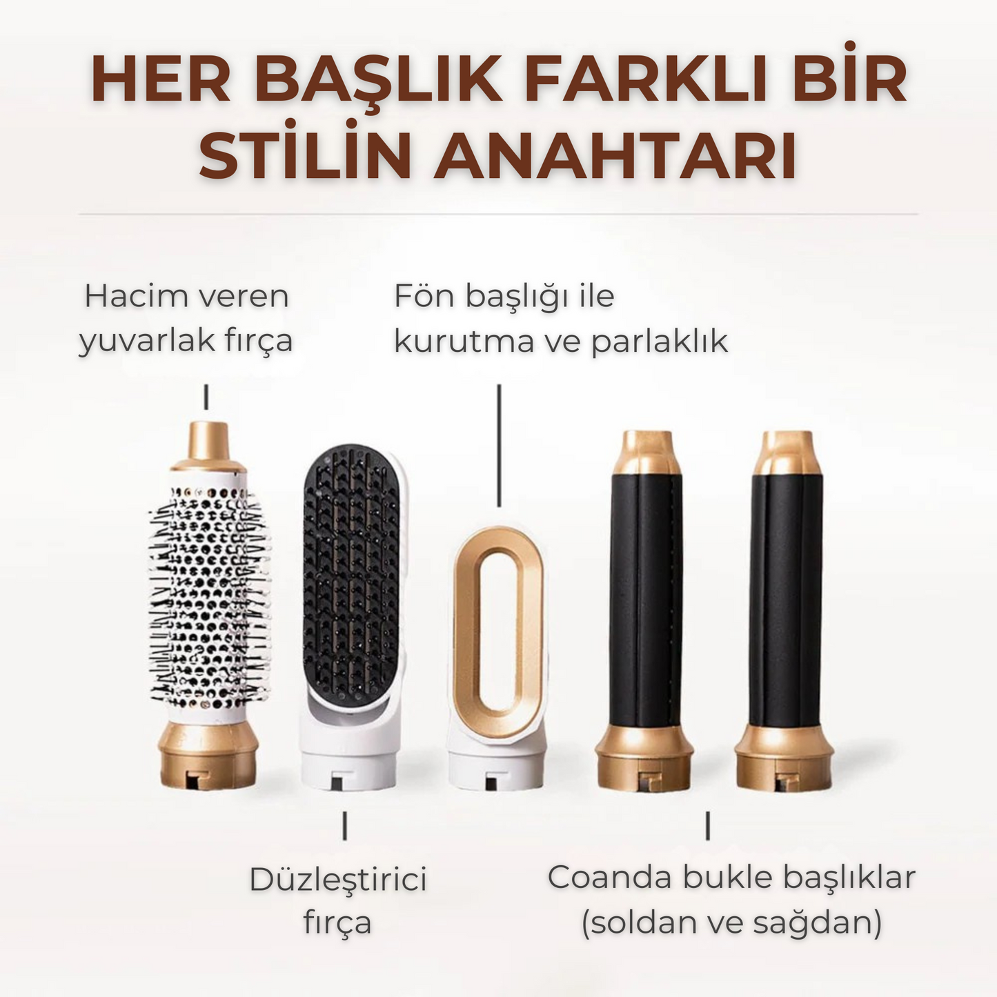 Driwn 5 in 1 Airstyler Saç Şekillendirici