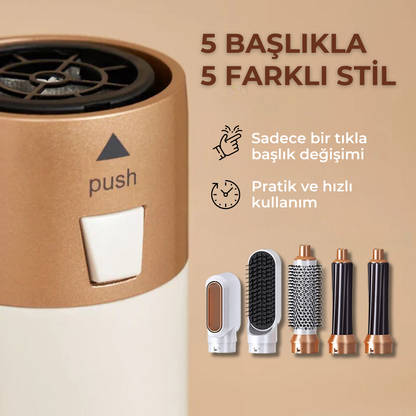 Driwn 5 in 1 Airstyler Saç Şekillendirici